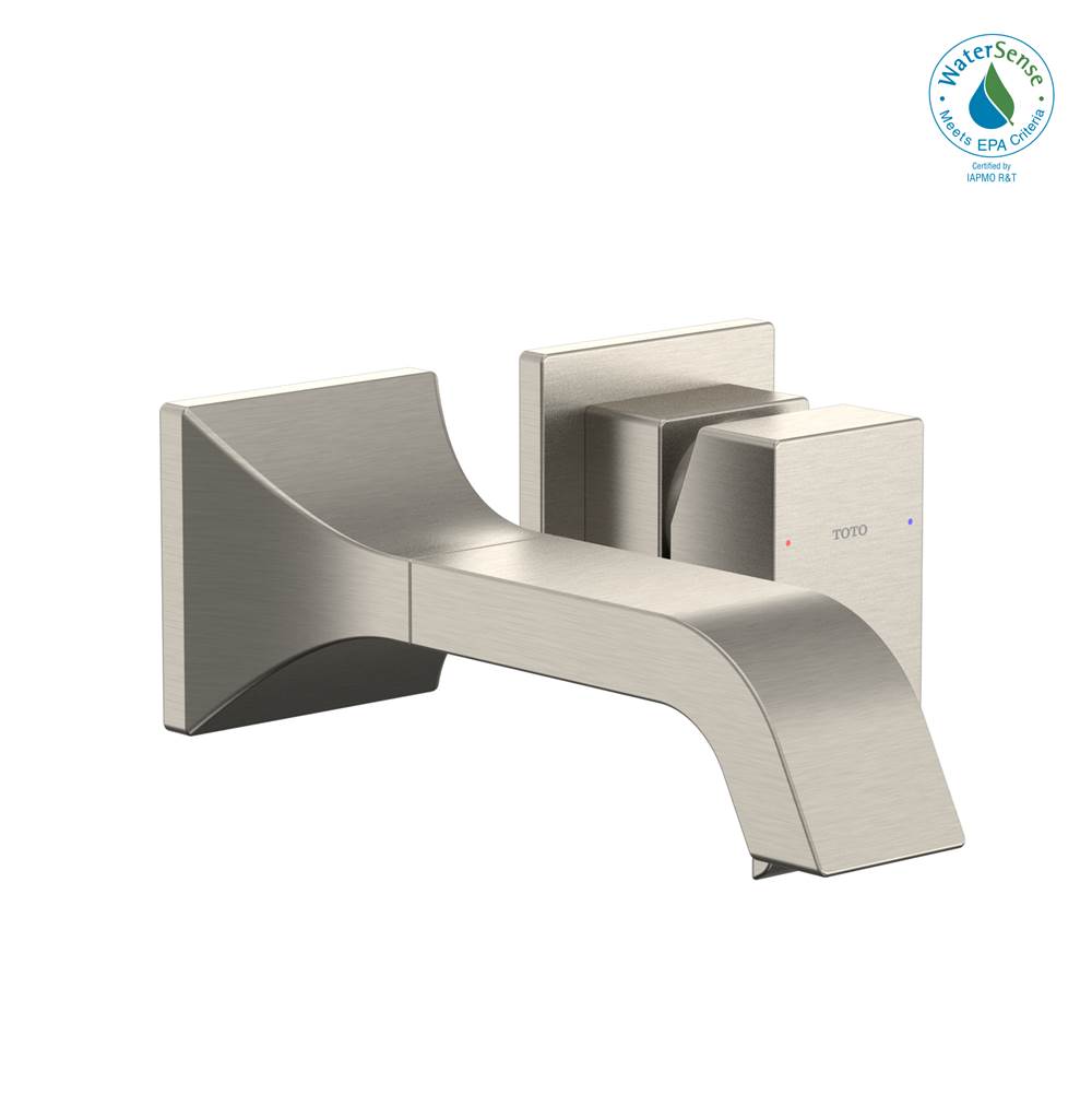 TOTO GC 1.2 GPM Wall-Mount Single-Handle Bathroom Faucet with COMFORT GLIDE Technology, Brushed Nickel