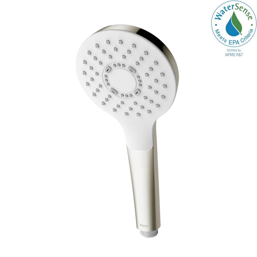 TOTO G Series 1.75 GPM Single Spray 4 inch Round Handshower with COMFORT WAVE Technology, Brushed Nickel