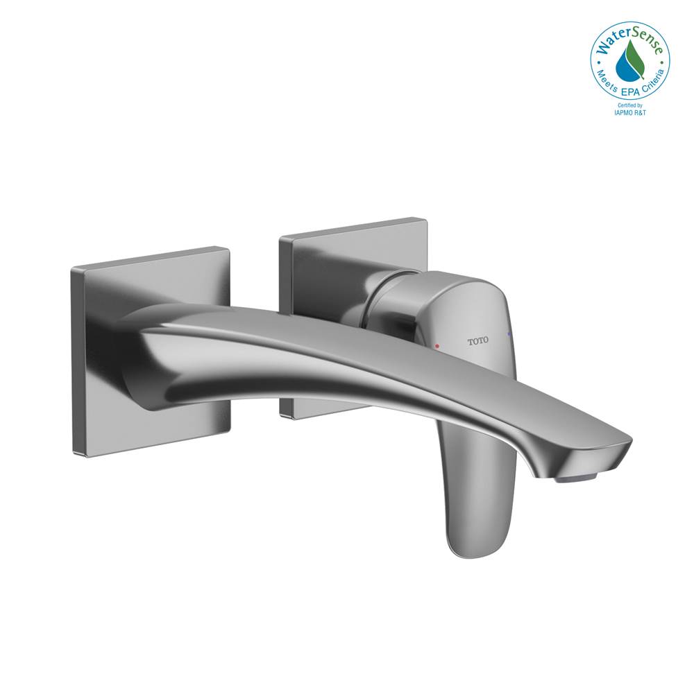 TOTO GM 1.2 GPM Wall-Mount Single-Handle Long Bathroom Faucet with COMFORT GLIDE Technology, Polished Chrome