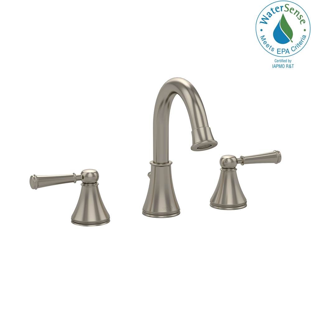 TOTO Vivian Alta® Two Handle Widespread 1.2 GPM Bathroom Sink Faucet, Brushed Nickel