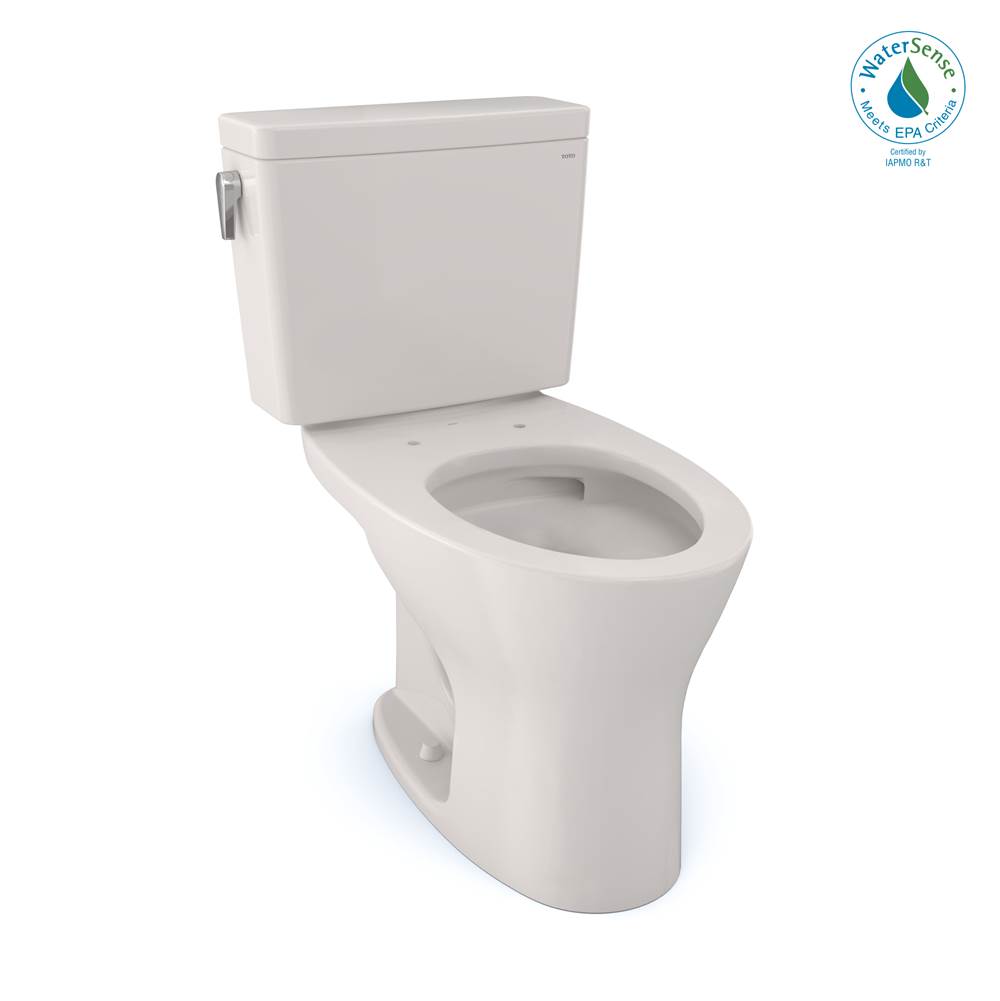 TOTO Drake® Two-Piece Elongated Dual Flush 1.6 and 0.8 GPF DYNAMAX TORNADO FLUSH® Toilet with CEFIONTECT®, Colonial White