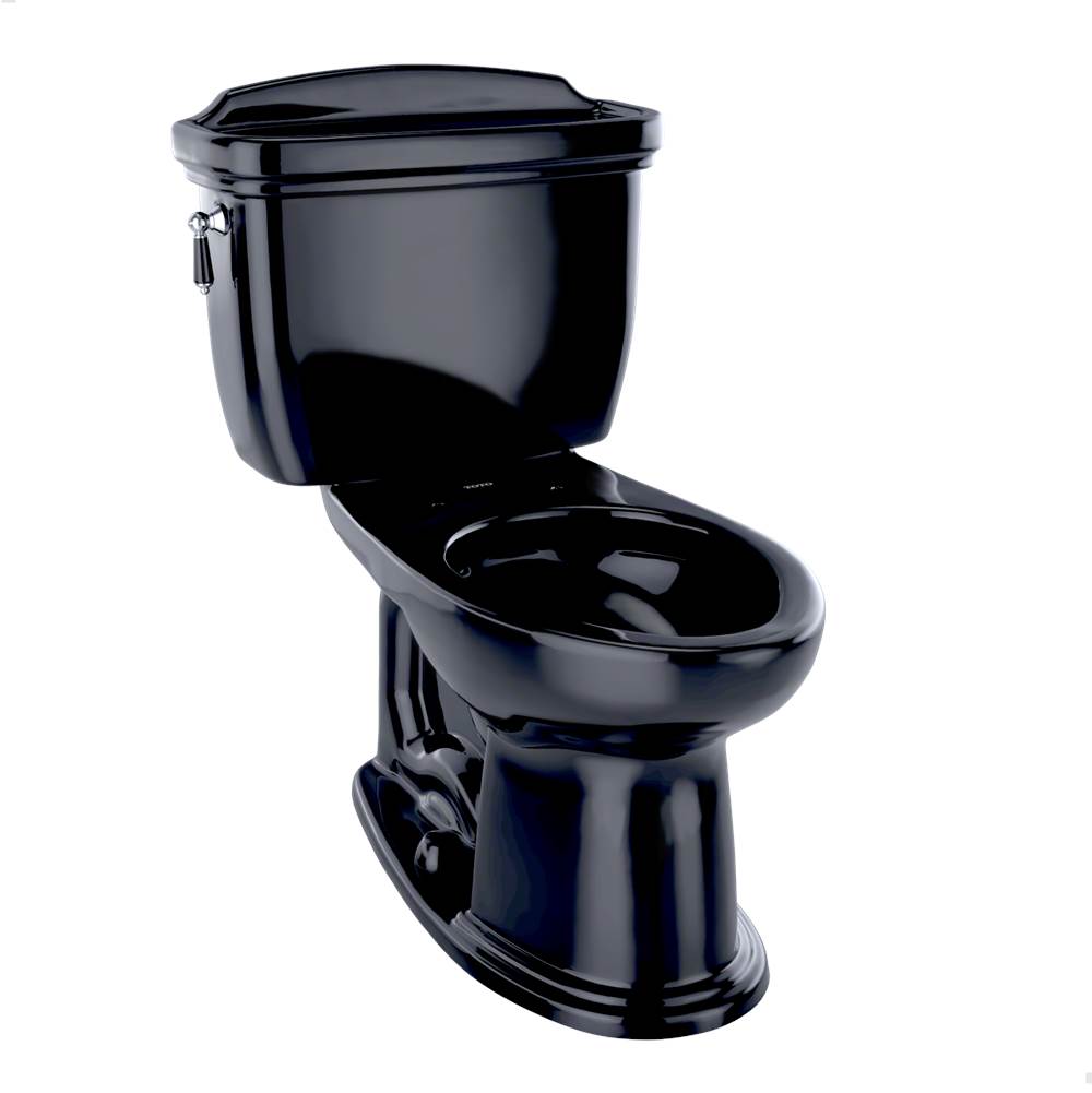 TOTO Dartmouth® Two-Piece Elongated 1.6 GPF Universal Height Toilet, Ebony