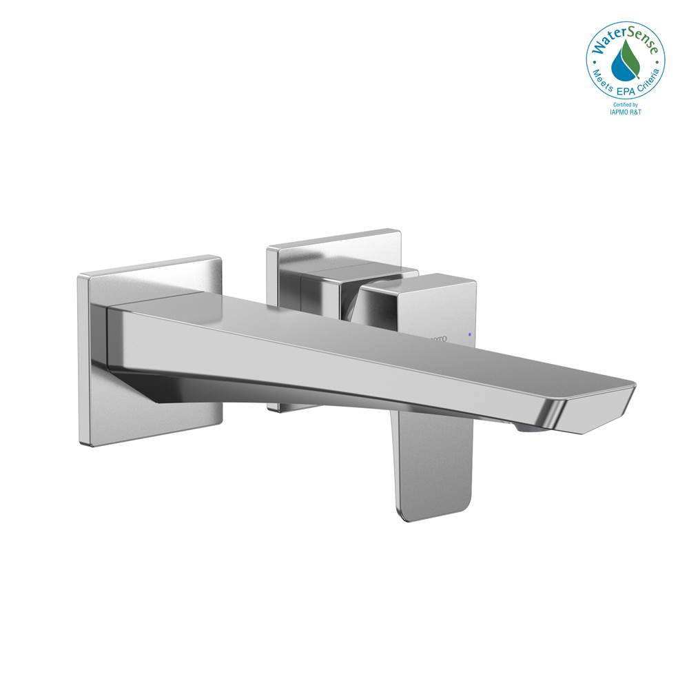 TOTO GE 1.2 GPM Wall-Mount Single-Handle Long Bathroom Faucet with COMFORT GLIDE Technology, Polished Chrome