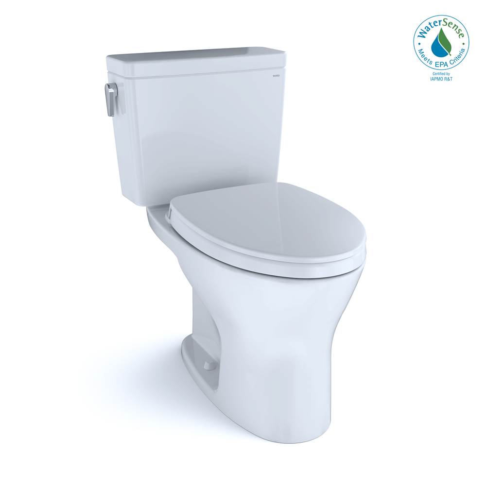 TOTO Drake® 1G® Two-Piece Elongated Dual Flush 1.0 and 0.8 GPF DYNAMAX TORNADO FLUSH® Toilet with CEFIONTECT® and SoftClose Seat, WASHLET+ Ready