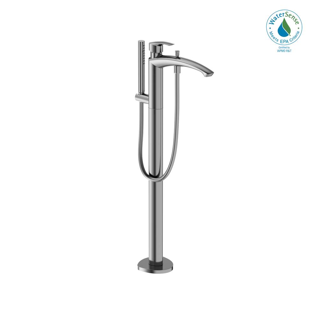 TOTO GM Single-Handle Free Standing Tub Filler with Handshower, Polished Chrome