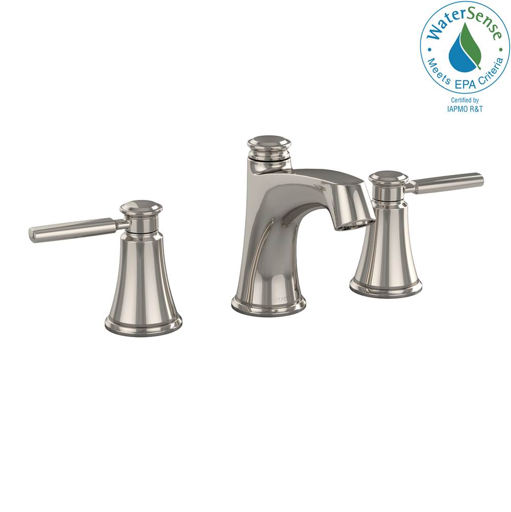 TOTO Keane™ Two Handle Widespread 1.5 GPM Bathroom Sink Faucet, Brushed Nickel - T