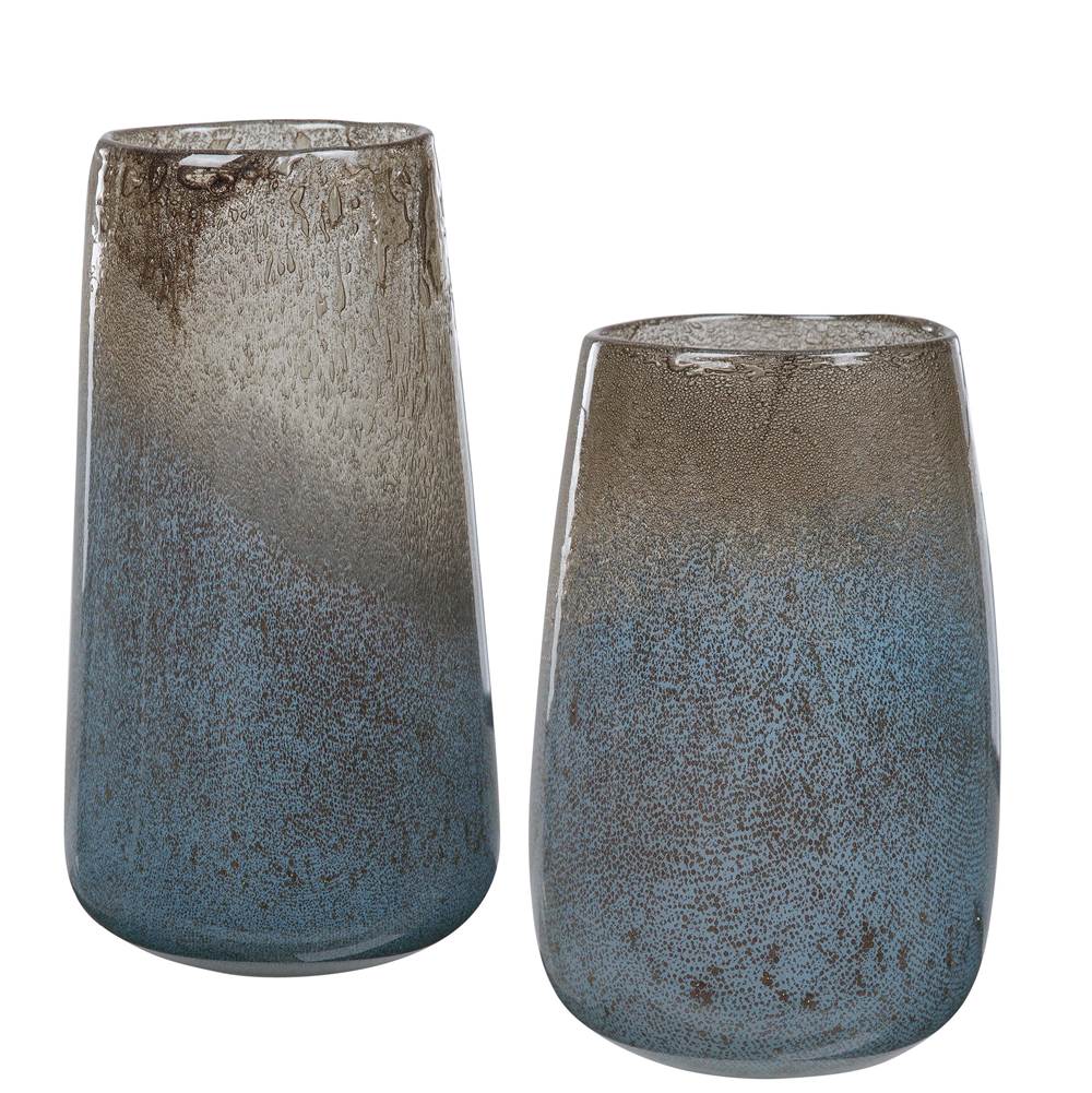 Uttermost Uttermost Ione Seeded Glass Vases, S/2