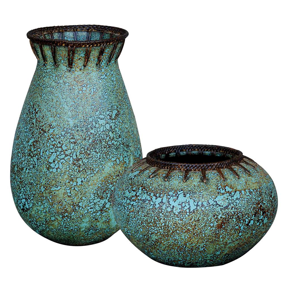 Uttermost Uttermost Bisbee Turquoise Vases
