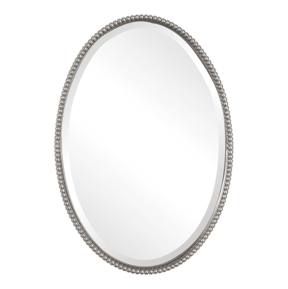 Uttermost Uttermost Sherise Brushed Nickel Oval Mirror