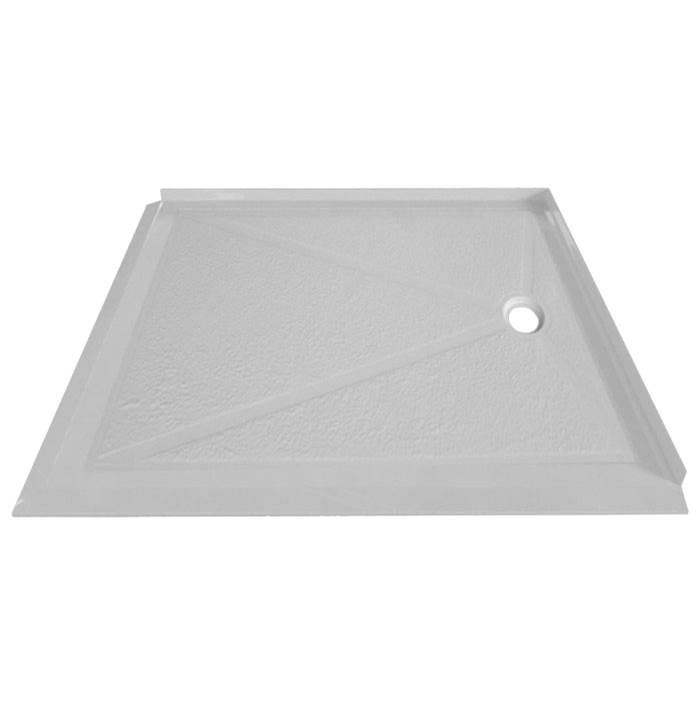 Valley Acrylic 60 x 60 Barrier Free Shower Base - Double Threshold with Texured Bottom (TXB)