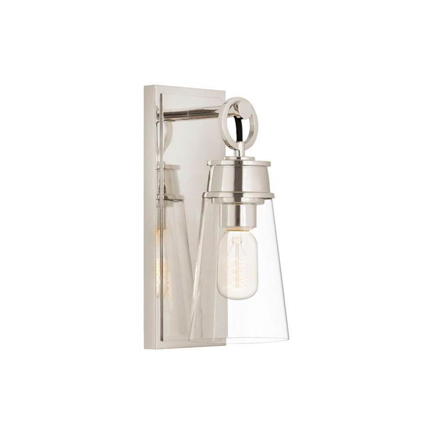 Z-Lite Wentworth 1 Light Wall Sconce in Polished Nickel